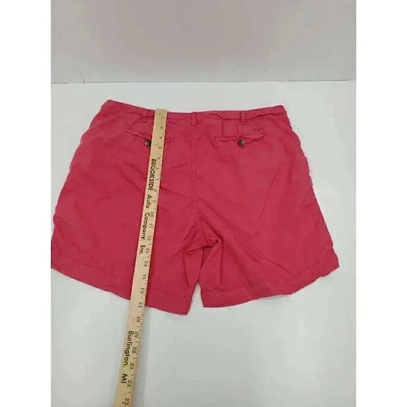 LRL Lauren Jeans Co. Ralph Lauren Red Cotton Flat Front Shorts Women's Size 14 - Picture 7 of 7